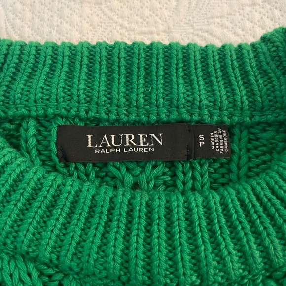 Beautiful Cable Knit Chaps by Ralph Lauren Sweater - Picture 4 of 6